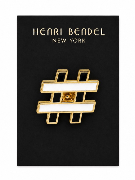 henri bendel Accessories - Henri Bendel Influencer Hashtag Pin